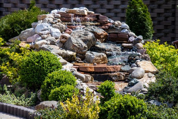 River Rock Landscaping in Northville