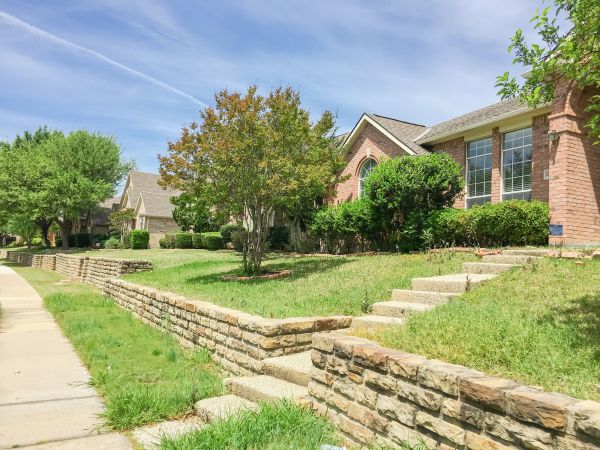 Sloped Yard Landscaping in Northville